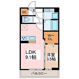 ReLife 1LDKの間取図画像