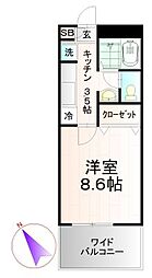 間取図画像 1K