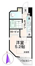 ピアコートTM東武練馬四番館 1Kの間取図画像