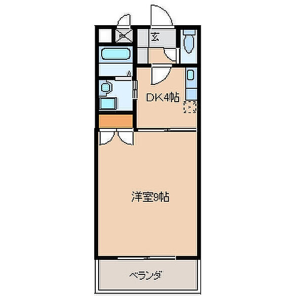 サクセス75 401｜福岡県久留米市合川町(賃貸マンション1K・4階・30.72㎡)の写真 その2