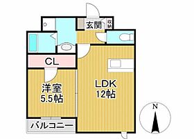 アレイII 401 ｜ 福岡県久留米市津福本町（賃貸マンション1LDK・4階・45.00㎡） その2