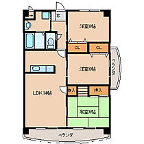 プレミール旗崎 705 ｜ 福岡県久留米市御井旗崎１丁目（賃貸マンション3LDK・7階・72.00㎡） その2