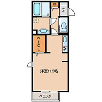 セジュール・コロン 205 ｜ 福岡県久留米市東櫛原町（賃貸アパート1R・2階・33.67㎡） その2