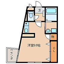 ロッヂングスオーク 403 ｜ 福岡県久留米市野中町（賃貸マンション1R・4階・27.30㎡） その2