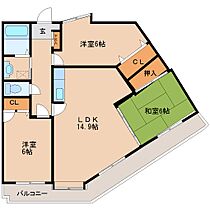 メゾンドール荒木 102 ｜ 福岡県久留米市荒木町白口（賃貸マンション3LDK・1階・75.71㎡） その2