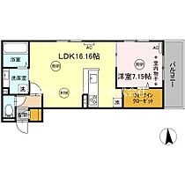 DーROOM　NEXT　諏訪野 302 ｜ 福岡県久留米市諏訪野町（賃貸アパート1LDK・3階・52.72㎡） その2