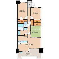 福岡県久留米市六ツ門町（賃貸マンション3LDK・16階・76.96㎡） その2