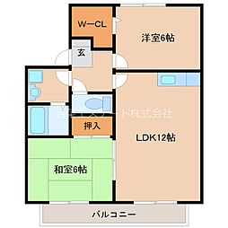 間取図画像 2LDK