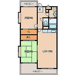 間取図画像 2LDK