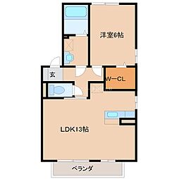 間取図画像 1LDK