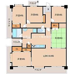 エバーライフネアシティ久留米壱番館 5LDKの間取図画像