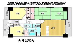 CO-OP宇部松山町マンション 4LDKの間取図画像