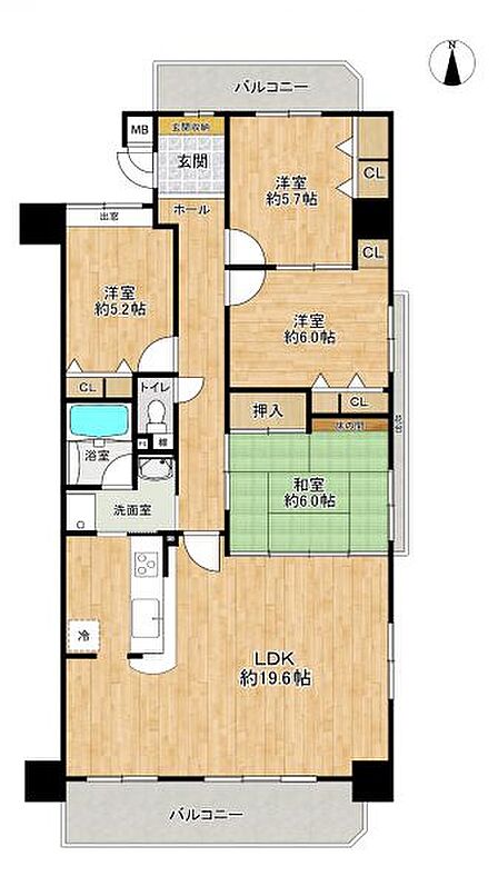 4LDK 間取り