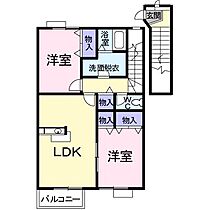 メゾン・リーブルK 204号室 ｜ 茨城県日立市小木津町（賃貸アパート2LDK・2階・63.19㎡） その2