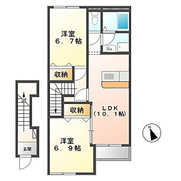 間取図画像 2LDK