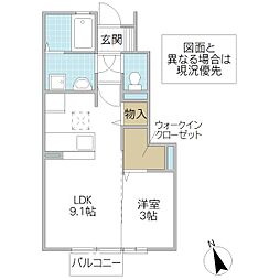 間取図画像 1LDK