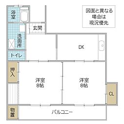 間取図画像 2DK