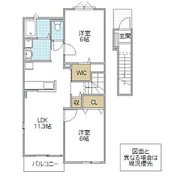 間取図画像 2LDK