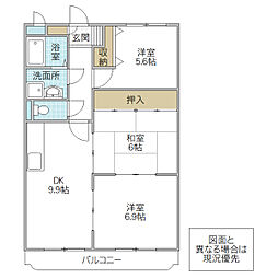 イーストコート.T 3LDKの間取図画像