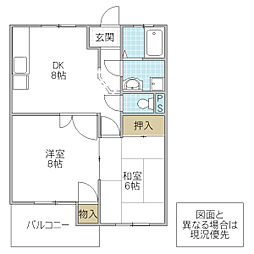 間取図画像 2DK