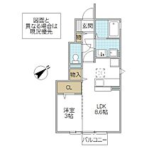 ソフィア B 101号室 ｜ 茨城県日立市田尻町（賃貸アパート1LDK・1階・32.81㎡） その2