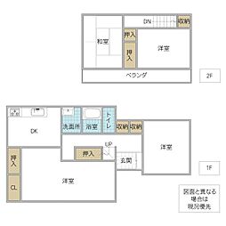 北茨城市中郷町汐見ケ丘 4DKの間取り