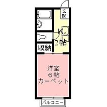 岐阜県岐阜市茜部大野2丁目（賃貸アパート1K・2階・20.39㎡） その2