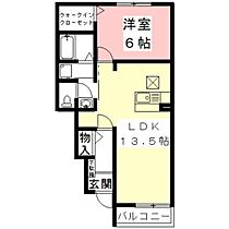 シャルムコートＢ  ｜ 岐阜県岐阜市岩地1丁目（賃貸アパート1LDK・1階・46.06㎡） その2