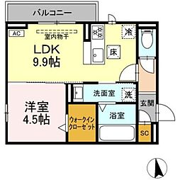 間取図画像 1LDK