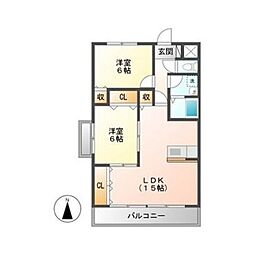 間取図画像 2LDK