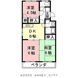 間取図画像 3DK