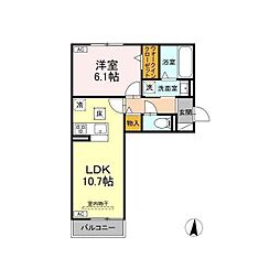 間取図画像 1LDK