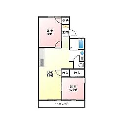 間取図画像 2LDK