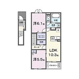 間取図画像 2LDK