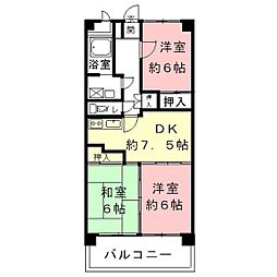 間取図画像 3DK