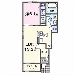 間取図画像 1LDK