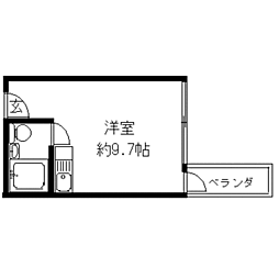 フロムイースト ワンルームの間取図画像