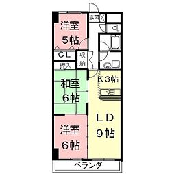 グランツ・杉山3 3LDKの間取図画像