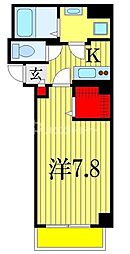 DOビル本千葉 7階1Kの間取り