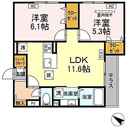 間取図画像 2LDK