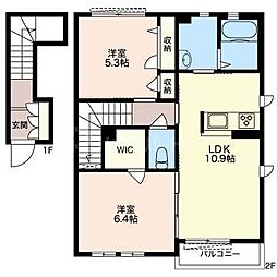 間取図画像 2LDK