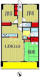 エコロジー千葉みなとレジデンス　Ａ棟 12階3LDKの間取り