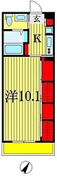 リブリ・Na.Na 3階1Kの間取り