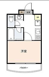 エスパル汐見 3階1Kの間取り
