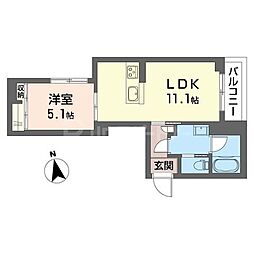間取図画像 1LDK