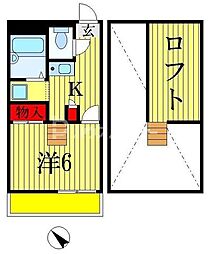 メゾン・ド・アンジュ 1階1Kの間取り