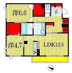 間取図画像 2LDK