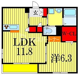 L・HV 1LDKの間取図画像