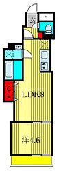 Cote d'Or Soga 1LDKの間取図画像