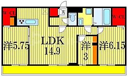 リオグランデ 3LDKの間取図画像